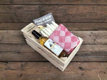 Aspergepakket kist wijn sevenum