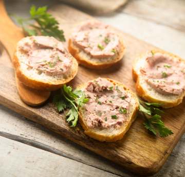 Cranberry paté op brood