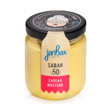 Cadeaumosterd sarah 50