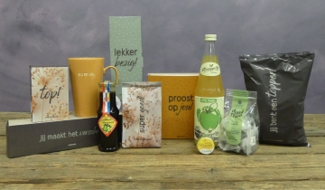 Kerstpakket bedankt en streek