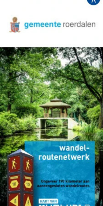 Limburg streekproducten wandelkaart roerdalen