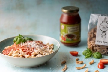 Limburgse pastasaus (oude etiket) streekproducten