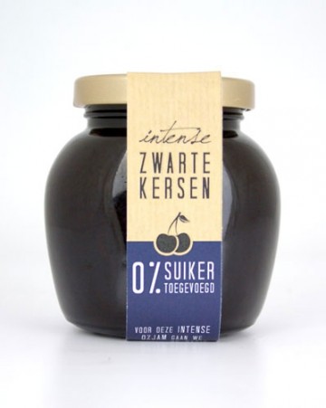 0% jam zwarte kers